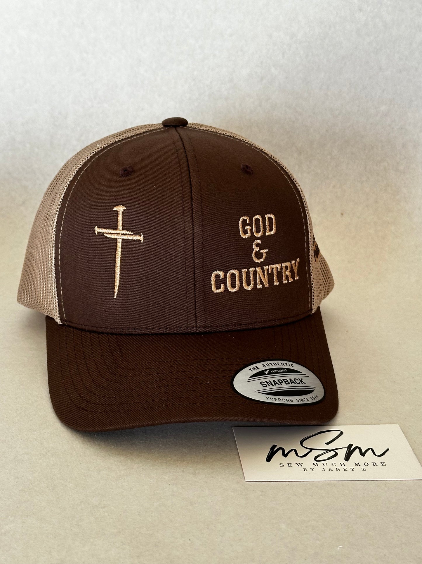 Brown/Khaki Cross God & Country