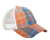 Orange Plaid Cap